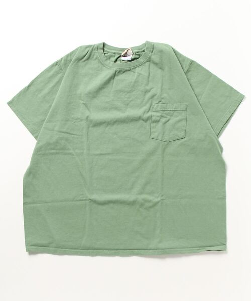 Goodwear(Since1983)(グッドウェア)の「【MADE IN USA】S/S MOCK NECK POCKET TEE BIG / ショートスリーブモックネックポケットTビッグ(Tシャツ/カットソー・メンズ・ホワイト/チャコールグレー/ブラック/ネイビー/ブラウン/レッド/オリーブ/イエロー/グリーン/ブラック系その他/グレー系その他/ナチュラル/ブルー系その他/グレイッシュベージュ/グリーン系その他/コバルトブルー/スモークピンク/ライトグリーン/ブラウン系その他/ライトイエロー/オレンジ系その他2/パープル系その他2/グレー系その他2/ブルー系その他2/グリーン系その他2/カーキ系2/ベージュ系その他/グレー/オレンジ系3/モスグリーン・XX-LARGE)」の16枚目の写真