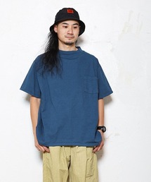 【MADE IN USA】S/S MOCK NECK POCKET TEE BIG / ショートスリーブモックネックポケットTビッグ