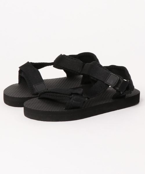 KOBE LETTUCE（コウベレタス）の「ベルクロスポーツサンダル（サンダル・レディース・ブラック/パープル/ホワイト/カーキ/グレー・M/L）」の10枚目の写真