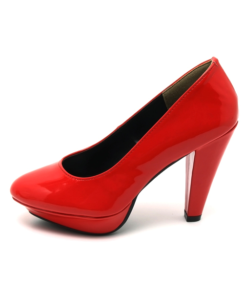 WEGO（ウィゴー）の「WEGO/ヒールパンプス（パンプス・レディース・ブラック/レッド/シルバー・24.5/23.5）」の4枚目の写真