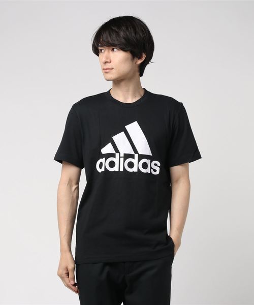 adidas（アディダス）の「バッジ オブ スポーツ Tシャツ [M MUSTHAVES BADGE OF SPORTS TEE] アディダス（Tシャツ/カットソー・メンズ・ブラック/ホワイト×ブラック/ピンク・MEDIUM/SMALL/X-LARGE/XX-LARGE/X-SMALL/LARGE/XXX-LARGE/XXXX-LARGE/XXXXX-LARGE）」の7枚目の写真