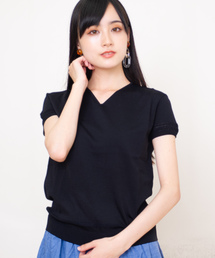 メッシュニット半袖