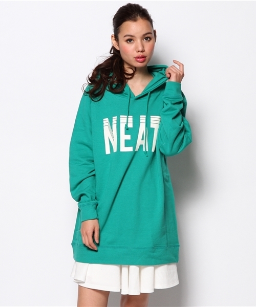 VENCEEXCHANGE(ヴァンスエクスチェンジ)の「NEAT PT BIG PK(パーカー・レディース・グレー/グリーン/レッド・MEDIUM)」の11枚目の写真