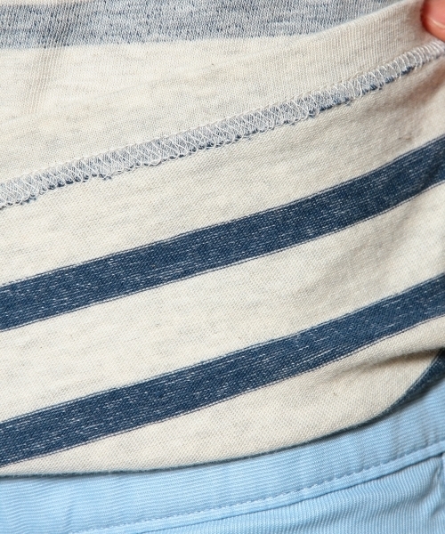 green label relaxing（グリーンレーベルリラクシング）の「MELANGE SLUB BOR V/N S/S Tシャツ ◆（Tシャツ/カットソー・メンズ・ブラック/ネイビー/ケリー/ピンク・LARGE/SMALL/MEDIUM/X-LARGE）」の13枚目の写真