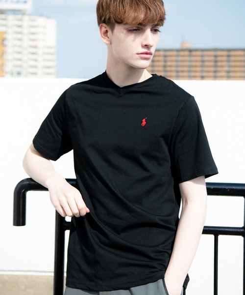 POLO RALPH LAUREN(ポロ ラルフ ローレン)の「POLO RALPH LAUREN クルーネックTシャツ(ボーイズサイズ)(Tシャツ/カットソー・メンズ・ブラック/ネイビー/グレー/レッド/ブルー/ホワイト/ブラック系その他/ブルー系その他/レッド系その他/ホワイト系その他/グレー系その他/ピンク系その他/ピンク・X-LARGE/LARGE/MEDIUM)」の5枚目の写真