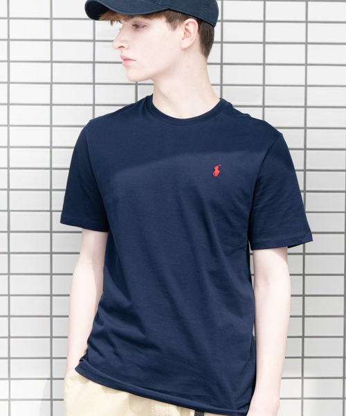 POLO RALPH LAUREN(ポロ ラルフ ローレン)の「POLO RALPH LAUREN クルーネックTシャツ(ボーイズサイズ)(Tシャツ/カットソー・メンズ・ブラック/ネイビー/グレー/レッド/ブルー/ホワイト/ブラック系その他/ブルー系その他/レッド系その他/ホワイト系その他/グレー系その他/ピンク系その他/ピンク・X-LARGE/LARGE/MEDIUM)」の8枚目の写真