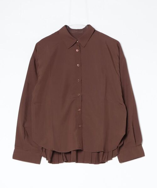 Culture Medium（カルチャーミディアム）の「バックプリーツシャツ（シャツ/ブラウス・レディース・ホワイト/ブラック/ベージュ/ブラウン/カーキ・FREE）」の4枚目の写真