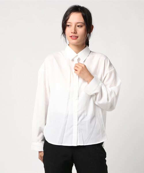 Culture Medium（カルチャーミディアム）の「バックプリーツシャツ（シャツ/ブラウス・レディース・ホワイト/ブラック/ベージュ/ブラウン/カーキ・FREE）」の2枚目の写真