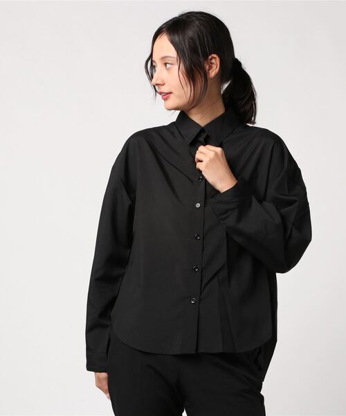 Culture Medium（カルチャーミディアム）の「バックプリーツシャツ（シャツ/ブラウス・レディース・ホワイト/ブラック/ベージュ/ブラウン/カーキ・FREE）」の3枚目の写真