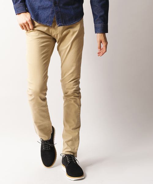 WEGO(ウィゴー)の「WEGO/ROYOカラースキニーパンツ(その他パンツ・メンズ・ブルー/ネイビー/ワイン/ホワイト/ブラック/ベージュ/レッド/カーキ・MEDIUM/LARGE/SMALL)」の4枚目の写真