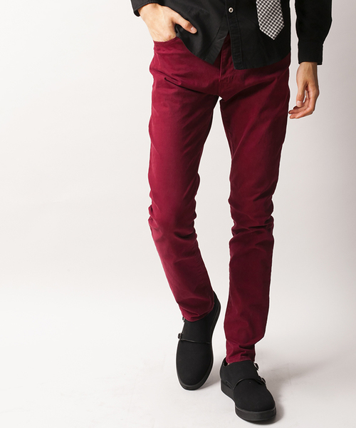 WEGO(ウィゴー)の「WEGO/ROYOカラースキニーパンツ(その他パンツ・メンズ・ブルー/ネイビー/ワイン/ホワイト/ブラック/ベージュ/レッド/カーキ・MEDIUM/LARGE/SMALL)」の1枚目の写真