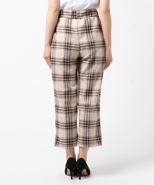 DING（ディング）の「DING/チェック柄イージーパンツ2（その他パンツ・レディース・ネイビー/ブラウン/ベージュ・FREE）」の14枚目の写真