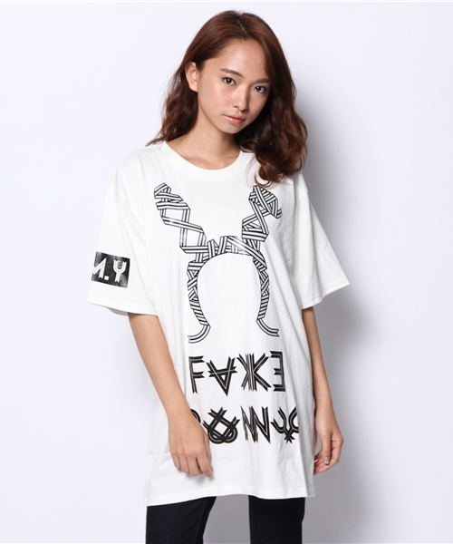 DAMMY（ダミー）の「DAMMYプリントTシャツ（Tシャツ/カットソー・メンズ・ホワイト/ブラック・FREE）」の4枚目の写真