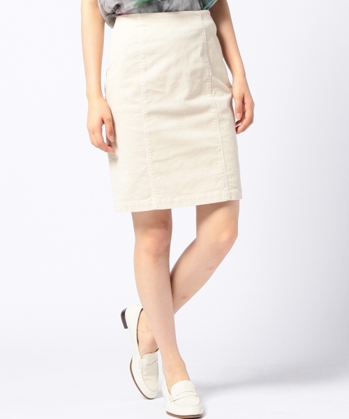 Another Edition(アナザーエディション)の「AE CORD タイト SK ◆(スカート・レディース・オフホワイト/ライトグレー/コバルトブルー・SMALL/MEDIUM)」の2枚目の写真
