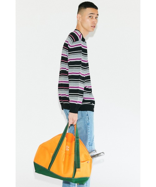 AlexanderLeeChang（アレキサンダーリーチャン）の「AlexanderLeeChang/アレキサンダーリーチャン ＡＰＲＯＮ　ＴＯＴＥ　２（トートバッグ・メンズ・オレンジ/ホワイト/ブラック・ONE SIZE）」の3枚目の写真