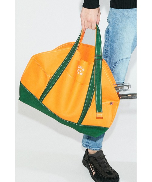 AlexanderLeeChang（アレキサンダーリーチャン）の「AlexanderLeeChang/アレキサンダーリーチャン ＡＰＲＯＮ　ＴＯＴＥ　２（トートバッグ・メンズ・オレンジ/ホワイト/ブラック・ONE SIZE）」の21枚目の写真