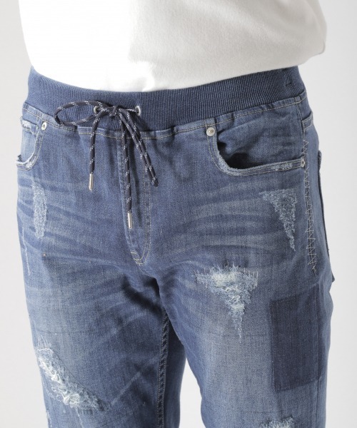 BAYFLOW（ベイフロー）の「デニムスリムリペア 20SS（デニムパンツ・メンズ・サックスブルー/クリアブルー・SMALL/MEDIUM/LARGE）」の9枚目の写真