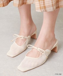 RANDA | ソフトリボンミュールパンプス(パンプス)