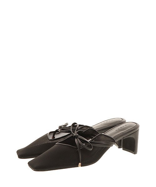 RANDA（ランダ）の「ソフトリボンミュールパンプス（パンプス・レディース・ブラック/クリーム/グリーン・S/M/L/LL）」の13枚目の写真