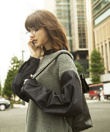 Kastane | 【Kastane】デニム袖ニットプルオーバー(ニット/セーター)