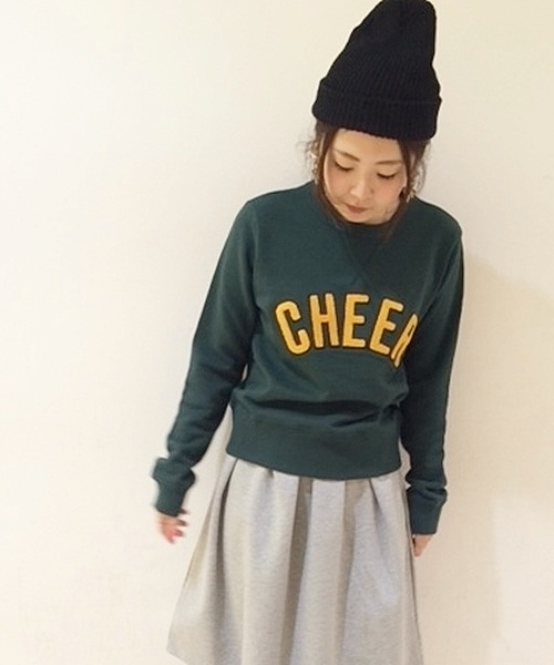 Chico（チコ）の「サガラワッペンSWT（Tシャツ/カットソー・レディース・グリーン/ネイビー/ホワイト・FREE）」の2枚目の写真