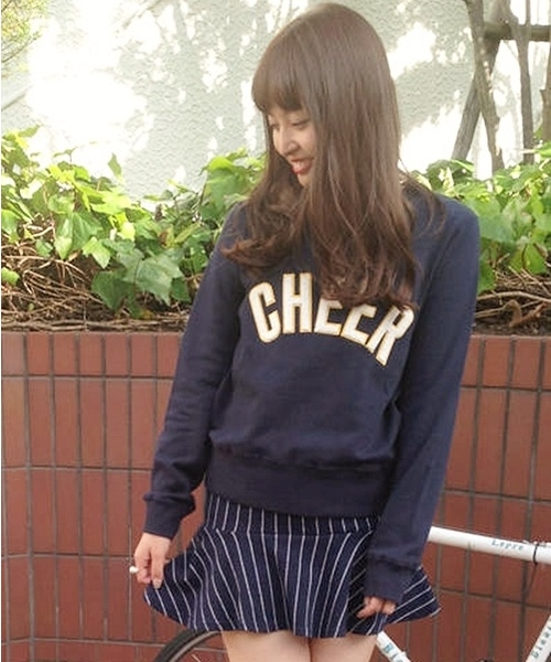 Chico（チコ）の「サガラワッペンSWT（Tシャツ/カットソー・レディース・グリーン/ネイビー/ホワイト・FREE）」の4枚目の写真