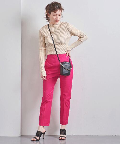 UNITED ARROWS（ユナイテッドアローズ）の「UBCB ハイウエスト テーパードパンツ（その他パンツ・レディース・ネイビー/ピンク/ライム・40/38/36/34）」の17枚目の写真