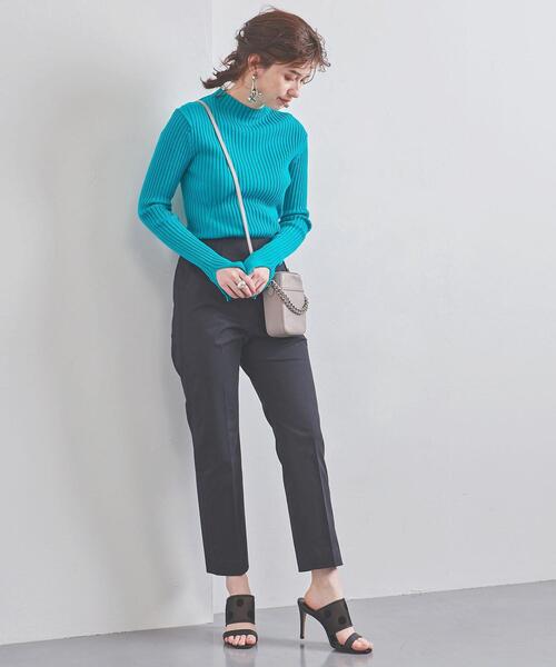 UNITED ARROWS（ユナイテッドアローズ）の「UBCB ハイウエスト テーパードパンツ（その他パンツ・レディース・ネイビー/ピンク/ライム・40/38/36/34）」の15枚目の写真