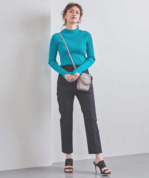 UNITED ARROWS（ユナイテッドアローズ）の「UBCB ハイウエスト テーパードパンツ（その他パンツ・レディース・ネイビー/ピンク/ライム・40/38/36/34）」の14枚目の写真