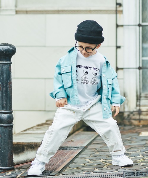 BRANSHES（ブランシェス）の「CPOジャケット（ミリタリージャケット・キッズ・キャメル/ライトグリーン・90cm/130cm/140cm/100cm/120cm/110cm/150cm）」の14枚目の写真