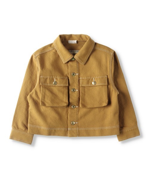 BRANSHES（ブランシェス）の「CPOジャケット（ミリタリージャケット・キッズ・キャメル/ライトグリーン・90cm/130cm/140cm/100cm/120cm/110cm/150cm）」の8枚目の写真