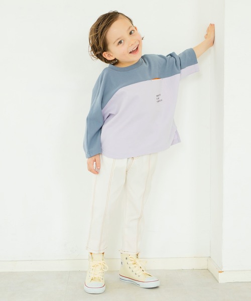 BRANSHES（ブランシェス）の「センターシームクロップドパンツ（その他パンツ・キッズ・アイボリー/マスタード/レンガ/ブラック・100cm/110cm/150cm/80ｃｍ/140cm/90cm/130cm/120cm）」の17枚目の写真