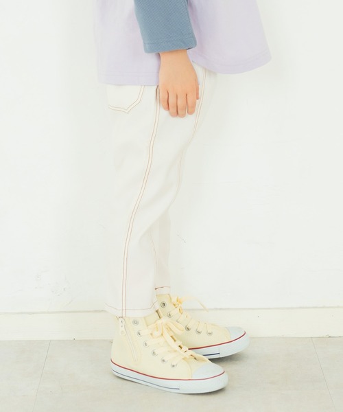 BRANSHES（ブランシェス）の「センターシームクロップドパンツ（その他パンツ・キッズ・アイボリー/マスタード/レンガ/ブラック・100cm/110cm/150cm/80ｃｍ/140cm/90cm/130cm/120cm）」の15枚目の写真