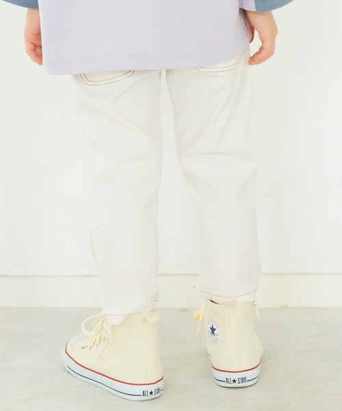 BRANSHES（ブランシェス）の「センターシームクロップドパンツ（その他パンツ・キッズ・アイボリー/マスタード/レンガ/ブラック・100cm/110cm/150cm/80ｃｍ/140cm/90cm/130cm/120cm）」の5枚目の写真