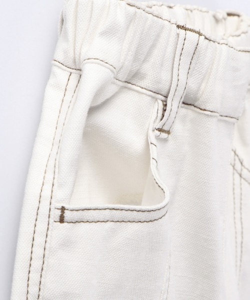 BRANSHES（ブランシェス）の「センターシームクロップドパンツ（その他パンツ・キッズ・アイボリー/マスタード/レンガ/ブラック・100cm/110cm/150cm/80ｃｍ/140cm/90cm/130cm/120cm）」の16枚目の写真