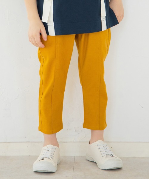 BRANSHES（ブランシェス）の「センターシームクロップドパンツ（その他パンツ・キッズ・アイボリー/マスタード/レンガ/ブラック・100cm/110cm/150cm/80ｃｍ/140cm/90cm/130cm/120cm）」の9枚目の写真