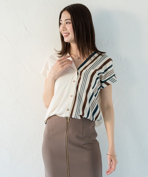 LOUNGEDRESS（ラウンジドレス）の「バイカラーフレンチブラウス