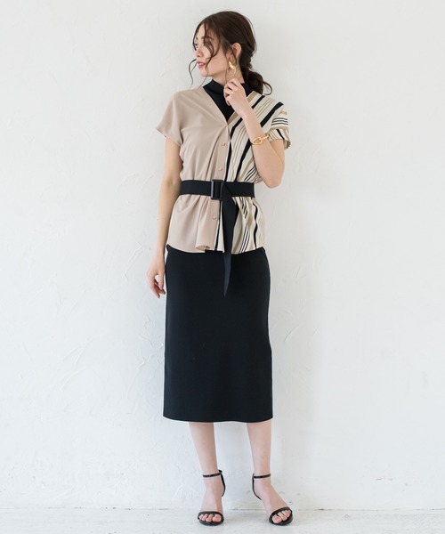 LOUNGEDRESS（ラウンジドレス）の「バイカラーフレンチブラウス（シャツ/ブラウス・レディース・ベージュ/アイボリー・FREE）」の19枚目の写真