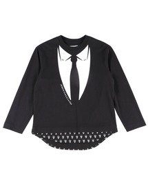 ジョン・ガリアーノのシルクシフォン ブラックロングドレスsize.38. ジョン・ガリアーノのシルクシフォン ブラックロングドレスsize