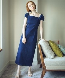 flowriri | flowriri デニムタイトロングワンピース(ワンピース)