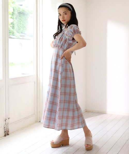 WEB限定色】パフスリーブワンピース（ワンピース）｜one after another