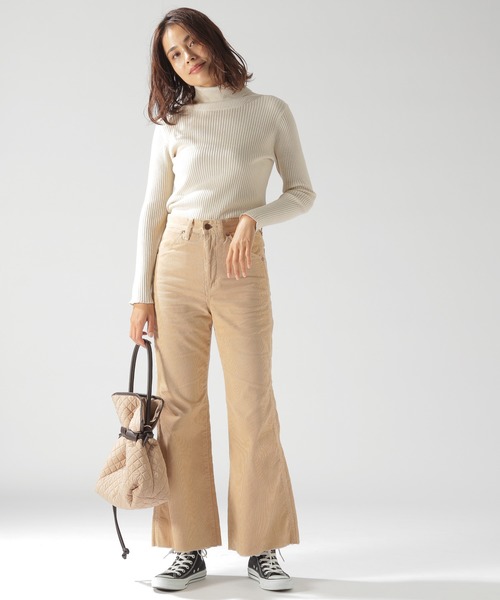 BAYFLOW（ベイフロー）の「シルクMIXリブタートル（ニット/セーター・レディース・ブラック/パープル/ブラウン/オフホワイト・SMALL/MEDIUM）」の10枚目の写真