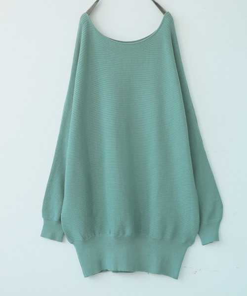 n'OrLABEL（ノアールレーベル）の「『リブドルマンニット』（ニット/セーター・レディース・ブラック/アイボリー/モスグリーン/マスタード/ダークラベンダー・FREE）」の11枚目の写真