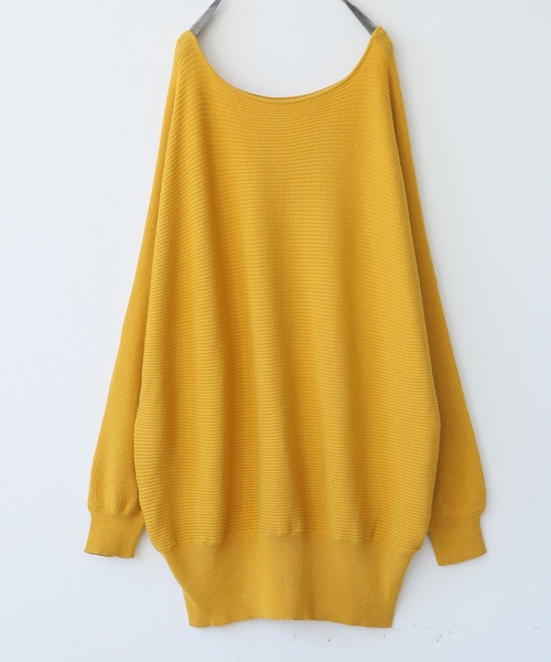 n'OrLABEL（ノアールレーベル）の「『リブドルマンニット』（ニット/セーター・レディース・ブラック/アイボリー/モスグリーン/マスタード/ダークラベンダー・FREE）」の9枚目の写真