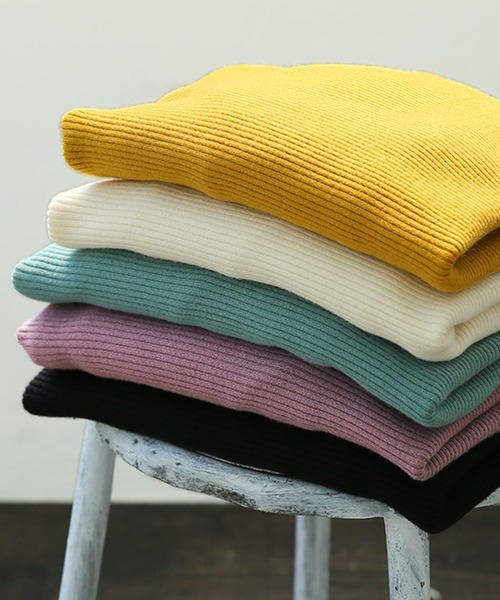 n'OrLABEL（ノアールレーベル）の「『リブドルマンニット』（ニット/セーター・レディース・ブラック/アイボリー/モスグリーン/マスタード/ダークラベンダー・FREE）」の13枚目の写真