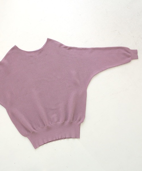 n'OrLABEL（ノアールレーベル）の「『リブドルマンニット』（ニット/セーター・レディース・ブラック/アイボリー/モスグリーン/マスタード/ダークラベンダー・FREE）」の17枚目の写真