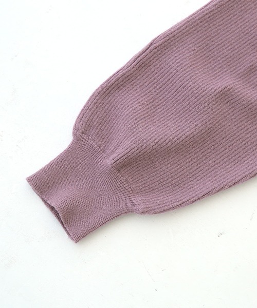 n'OrLABEL（ノアールレーベル）の「『リブドルマンニット』（ニット/セーター・レディース・ブラック/アイボリー/モスグリーン/マスタード/ダークラベンダー・FREE）」の15枚目の写真