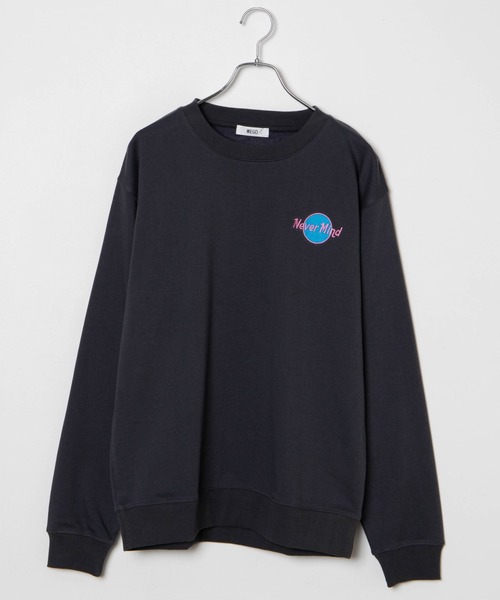 WEGO（ウィゴー）の「WEGO/サークルロゴ刺繍プルオーバー（スウェット・メンズ・オフホワイト/スミクロ/杢グレー/ダークグリーン/ホワイト・SMALL/MEDIUM/LARGE）」の20枚目の写真