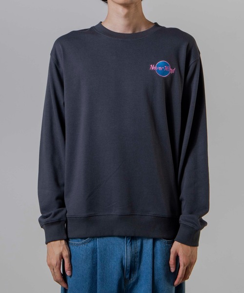 WEGO（ウィゴー）の「WEGO/サークルロゴ刺繍プルオーバー（スウェット・メンズ・オフホワイト/スミクロ/杢グレー/ダークグリーン/ホワイト・SMALL/MEDIUM/LARGE）」の16枚目の写真