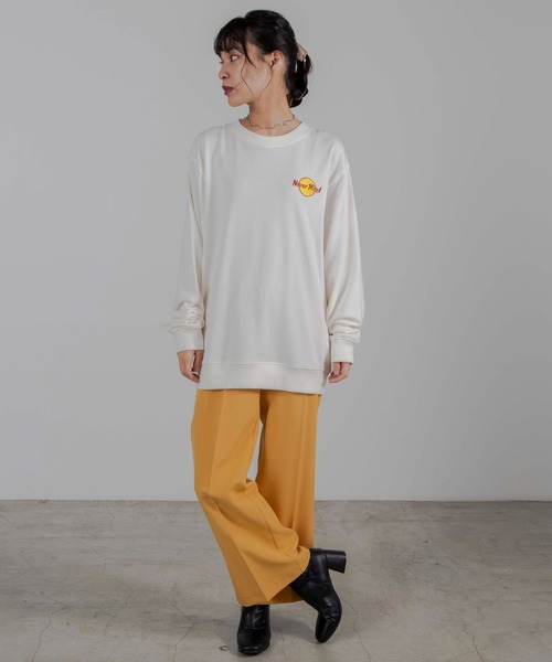 WEGO（ウィゴー）の「WEGO/サークルロゴ刺繍プルオーバー（スウェット・メンズ・オフホワイト/スミクロ/杢グレー/ダークグリーン/ホワイト・SMALL/MEDIUM/LARGE）」の13枚目の写真